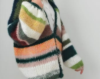 Cárdigan de mohair y alpaca