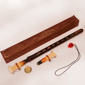 Duduk professionnel arménien Bois d'abricot, Doudouk pour instrument de musique arménien, Pro Duduk clé A, Balaban, Doudouk pour instrument de musique image 1