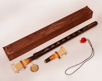 Armenisches Duduk Professionelles Aprikosenholz, Arménien Musique Instrument Doudouk, Pro Duduk clé A, Balaban, Musikinstrument Doudouk