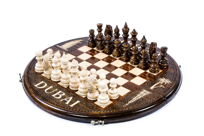 Circular Chess Dubai High Quality Chess Set / Free Express Etsy