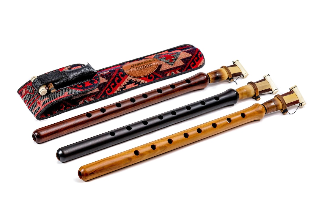 Musical Instrument Duduk With 2 Reeds / Armenian Flute in Key A