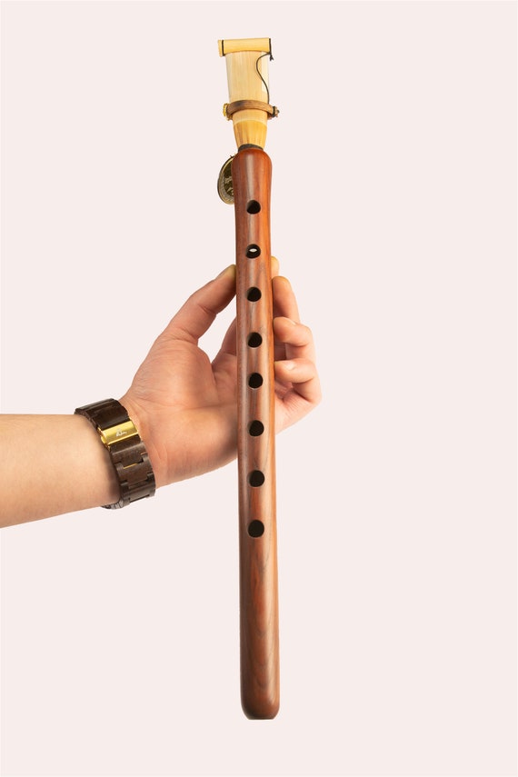 Duduk Arménien En Bois D'Abricot - Instrument à Vent Avec 2 Anches - Fait Main - Étui Inclus