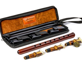 Personalisiertes professionelles Duduk mit 3 Rohrblättern, armenisches Musikinstrument Duduk in Tonart A, armenische Querflöte aus Aprikosenholz