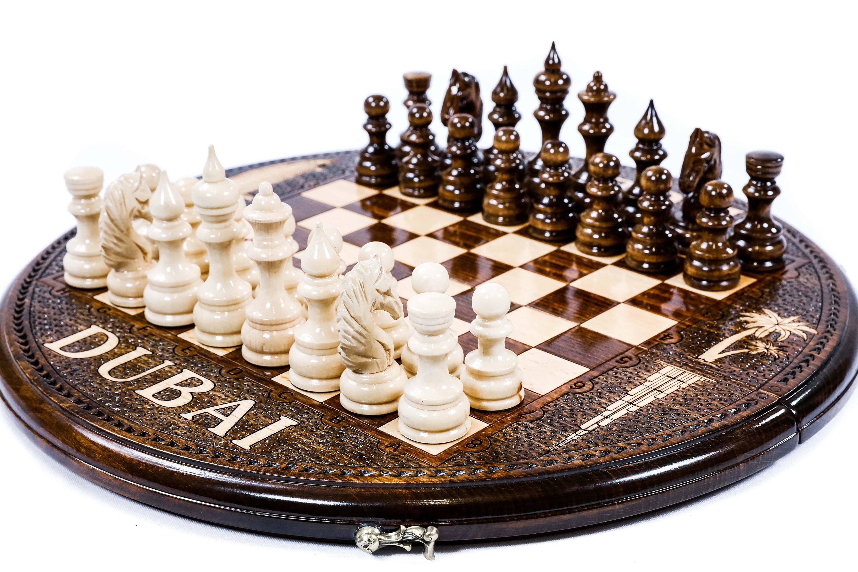 Circular Chess Dubai High Quality Chess Set / Free Express Etsy