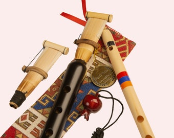 Armenian duduk for beginners with two Ghamish reeds | Key A duduk & Musical gift Flute | Best choice for beginners