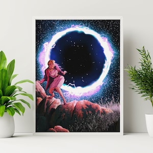Il Portale (Arte Spaziale, Arte Murale Trippy, Arte Retro, Arte Cosmica, Arte Vintage, Stampe Artistiche)