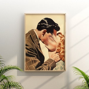 SoulBound (Couple Print, Vintage Poster, Retro Wall Art, Couple Gift)