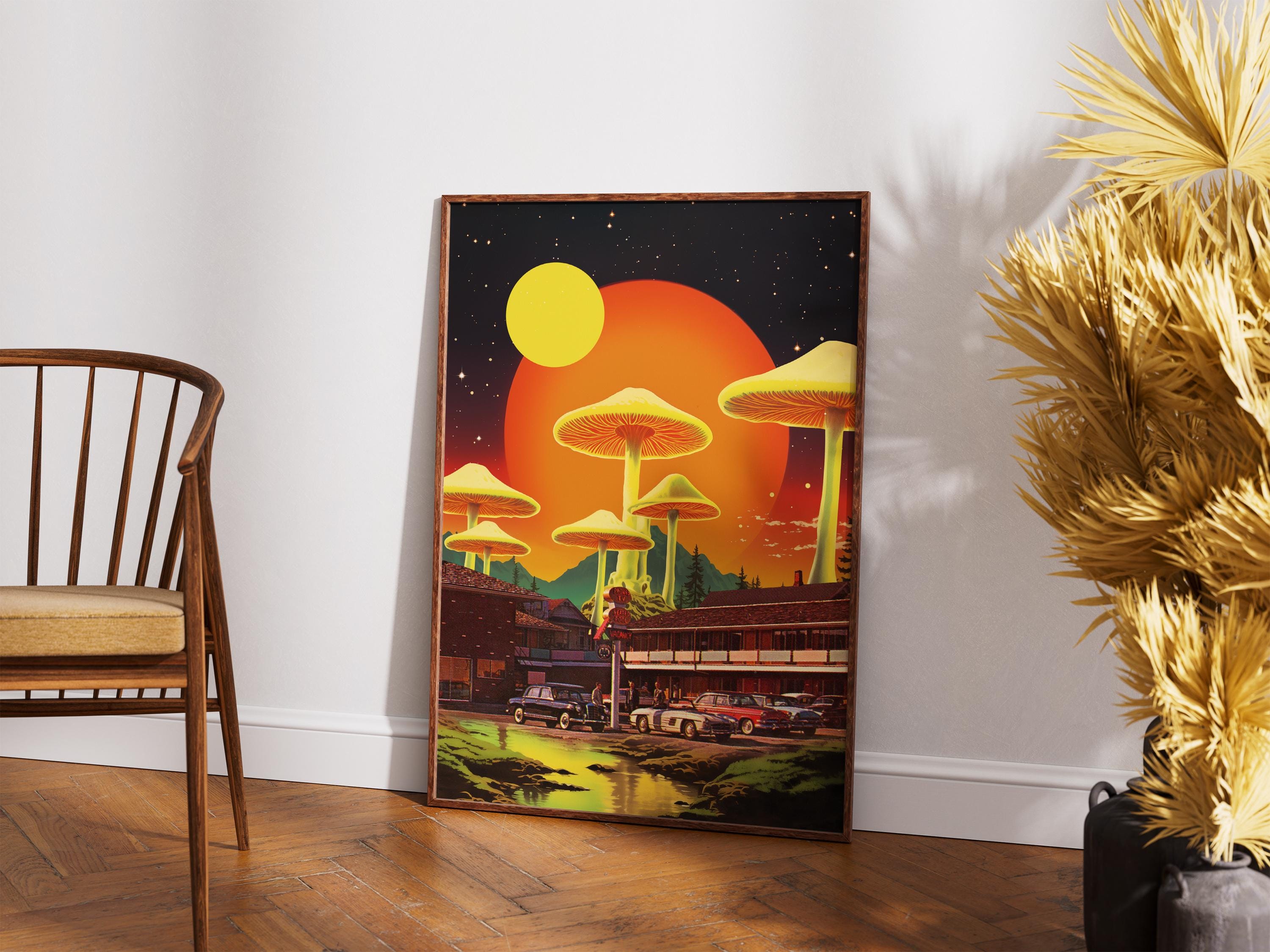Magic mushroom art - Etsy 日本