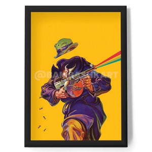 La mafia invisibile (arte arcobaleno, arte murale psichedelica, arte retrò, arte vintage, arte psichedelica, stampa artistica)