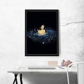 Trippy Galaxy Collage Art Print: Retro Cosmic Wall Decor product logo
