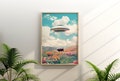 Calmness v3 (UFO Art, Trippy Wall Art, Retro Art, Cosmic Art, Vintage Art, Space Art, Art Print) product logo