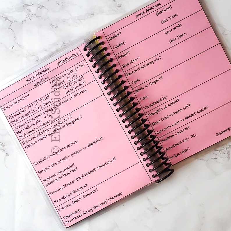 Nurse Admission Report Sheet