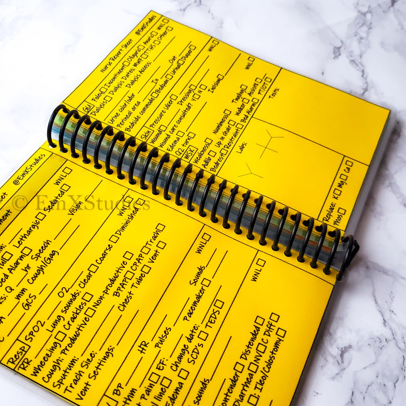 REUSABLE DETAILED Nurse Report book Night/Day Shift Nurse Etsy