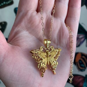 Butterfly pendant necklace