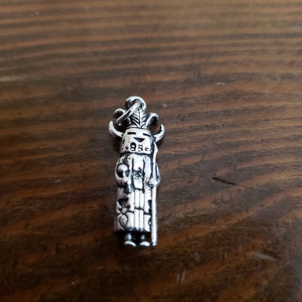 Kachina doll in sterling silver, Native American doll in silver