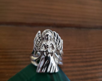 Angel ring in sterling silver