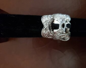 Sterling silver western horse saddle ring