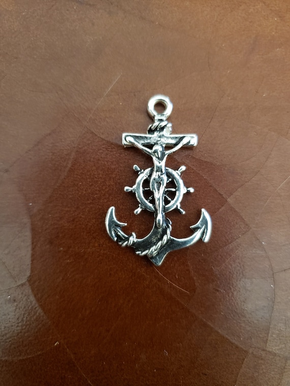Buy Anchor Cross in Sterling Silver Mariners Cross St Clements Cross Online in India Etsy