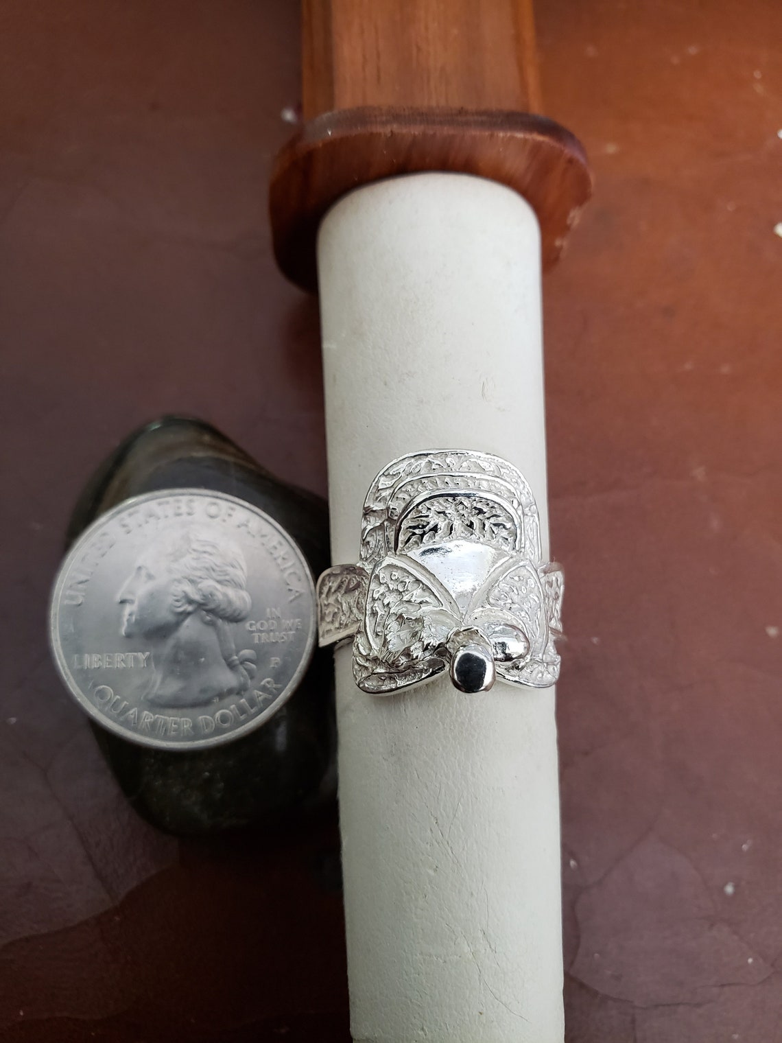 Horse Saddle Ring in Sterling Silver Western Style Saddle Etsy