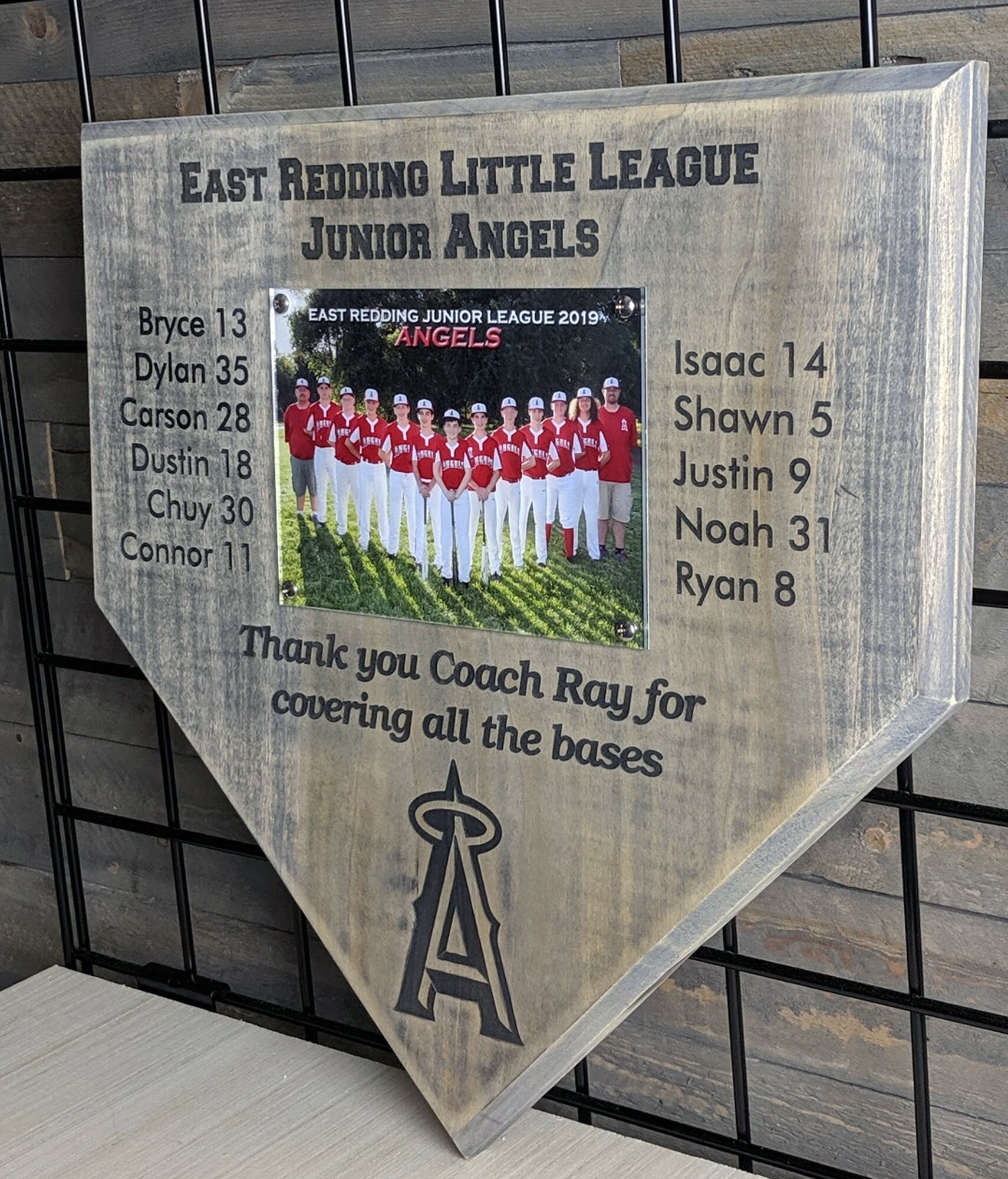 Custom Made Baseball Home Plate Plaque Laser Engraved Etsy