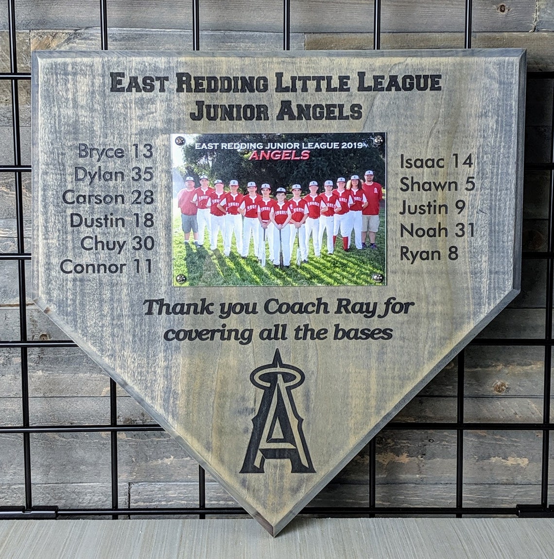 Custom Made Baseball Home Plate Plaque Laser Engraved Etsy