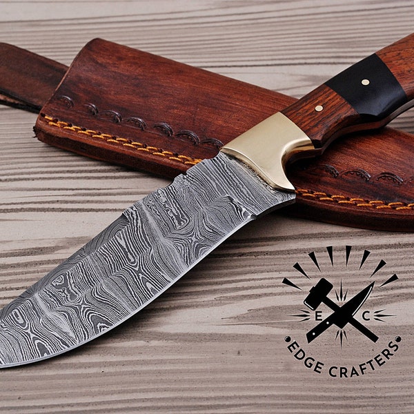 Custom Handmade Hand Forged "10 Bushcraft Knife, Hunting, Camping, Survival, Collectors, Groomsmen Knife, Unique Gift for Him, Hiking(SK15)