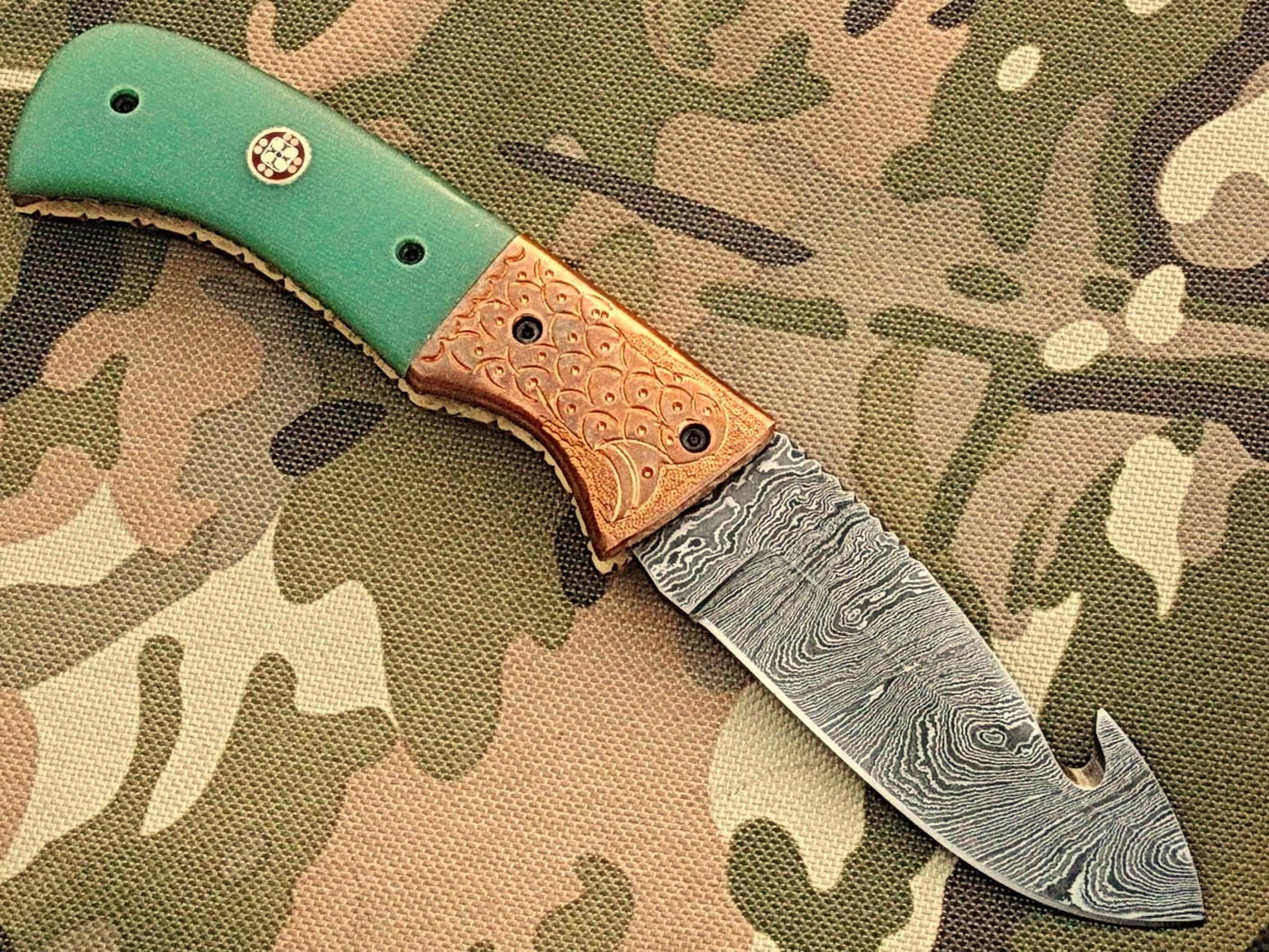 Handmade Real Damascus Steel 7.4 Folding Pocket Knife Etsy