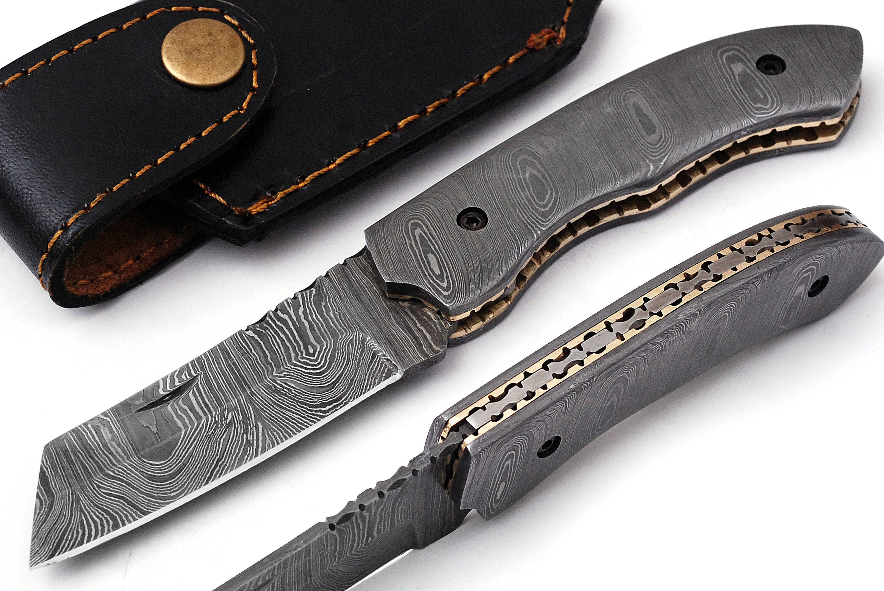 Handmade Real Damascus Steel Awesome Looking 7 Inches Etsy