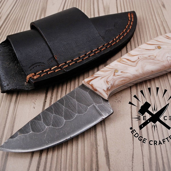 Custom Handmade Hand Forged "7 Bushcraft Skinner EDC Fixed Blade Knife, Outdoor Hunting, Camping Knife, Groomsmen, Birthday Gift,(SK51)