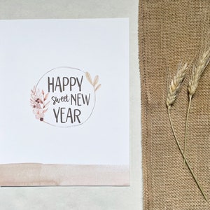 Happy Sweet New Year - Digital Download - 8&quot;x10&quot; - Jewish Wall Art