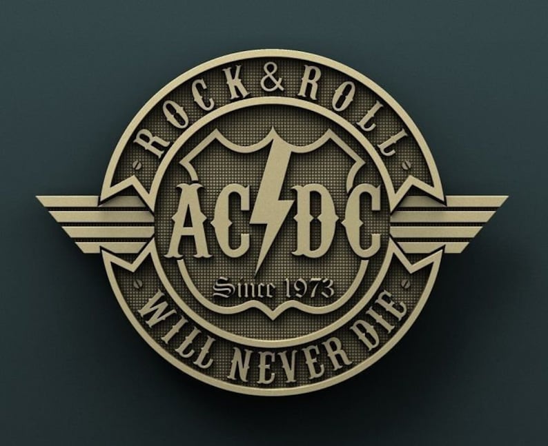 AC DC 3d Stl Model for Cnc 3D Print Model - Etsy