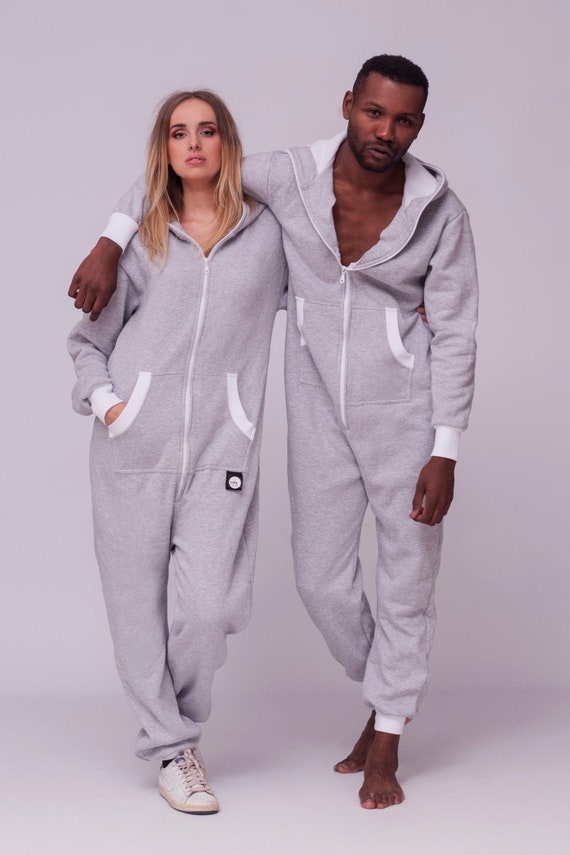 Sofa Killer Light Grey Unisex Adult Onesie Hooded Pyjamas Baggy Cotton Jumpsuit Comfy Clothing Festival Clothing Adult Onepiece Onesies Etsy Canada