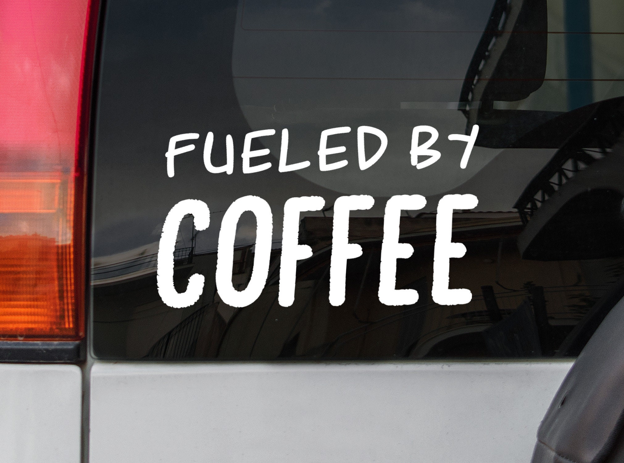 Coffee Decal Vinyl Decal Sticker Car Decal Fueled by Etsy