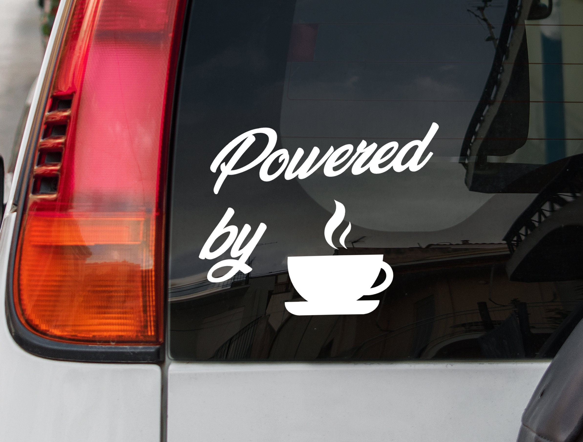 Coffee Decal Vinyl Decal Sticker Car Decal Powered By Etsy
