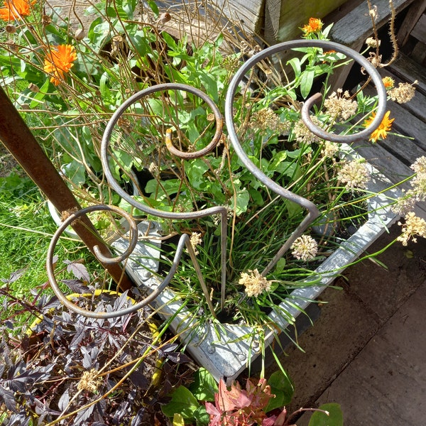 3 x Curly plant supports