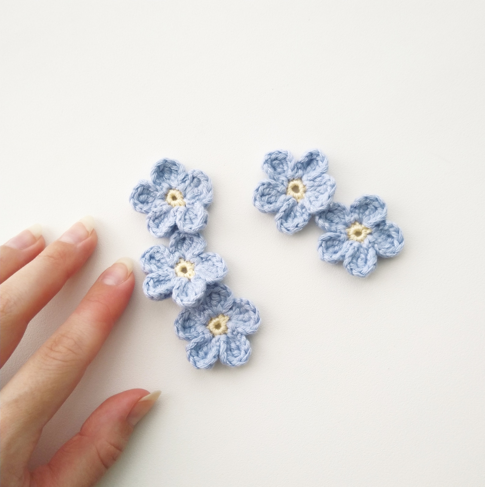 Flower Applique Crochet Pattern PDF Etsy