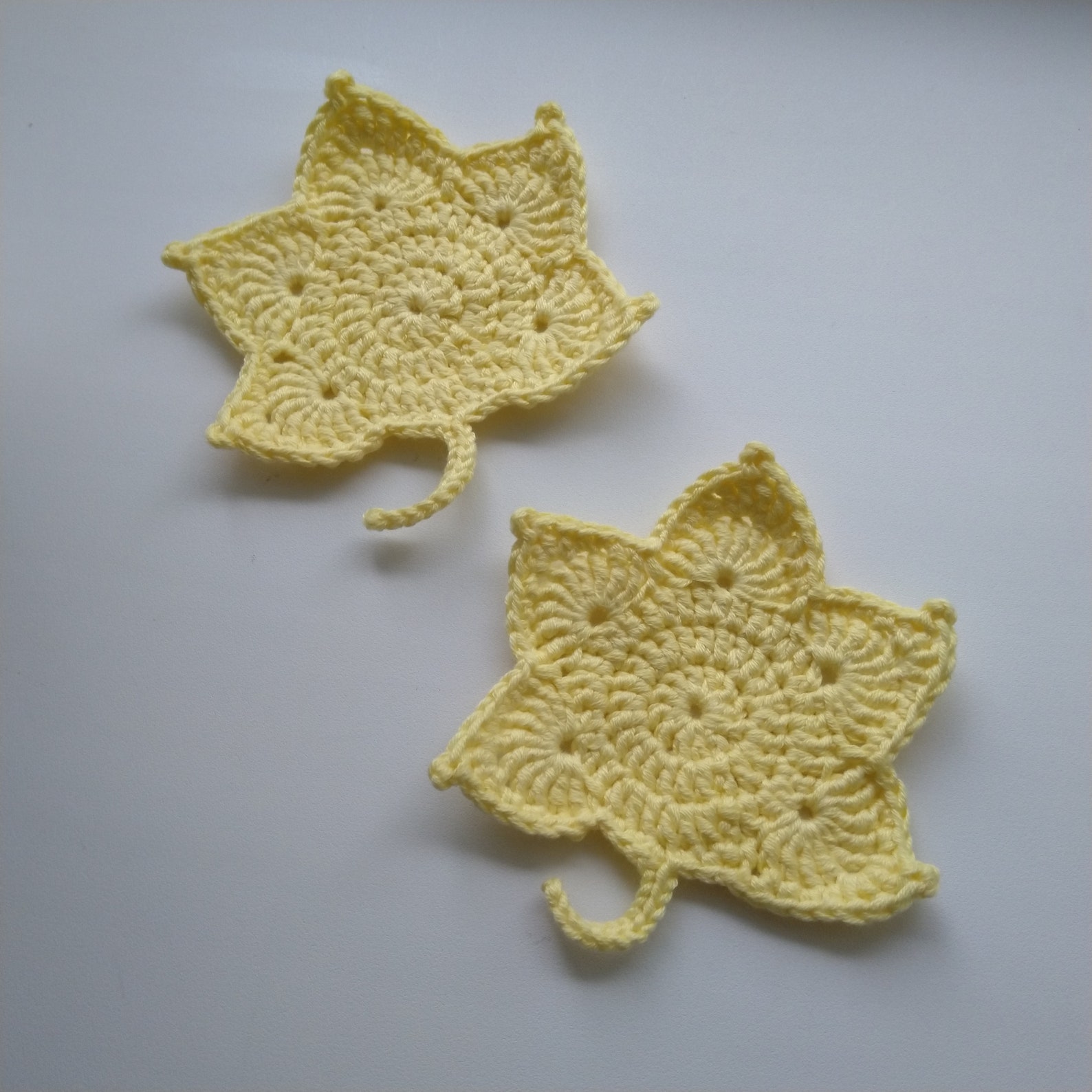 Maple Leaf Crochet Coaster Pattern Etsy