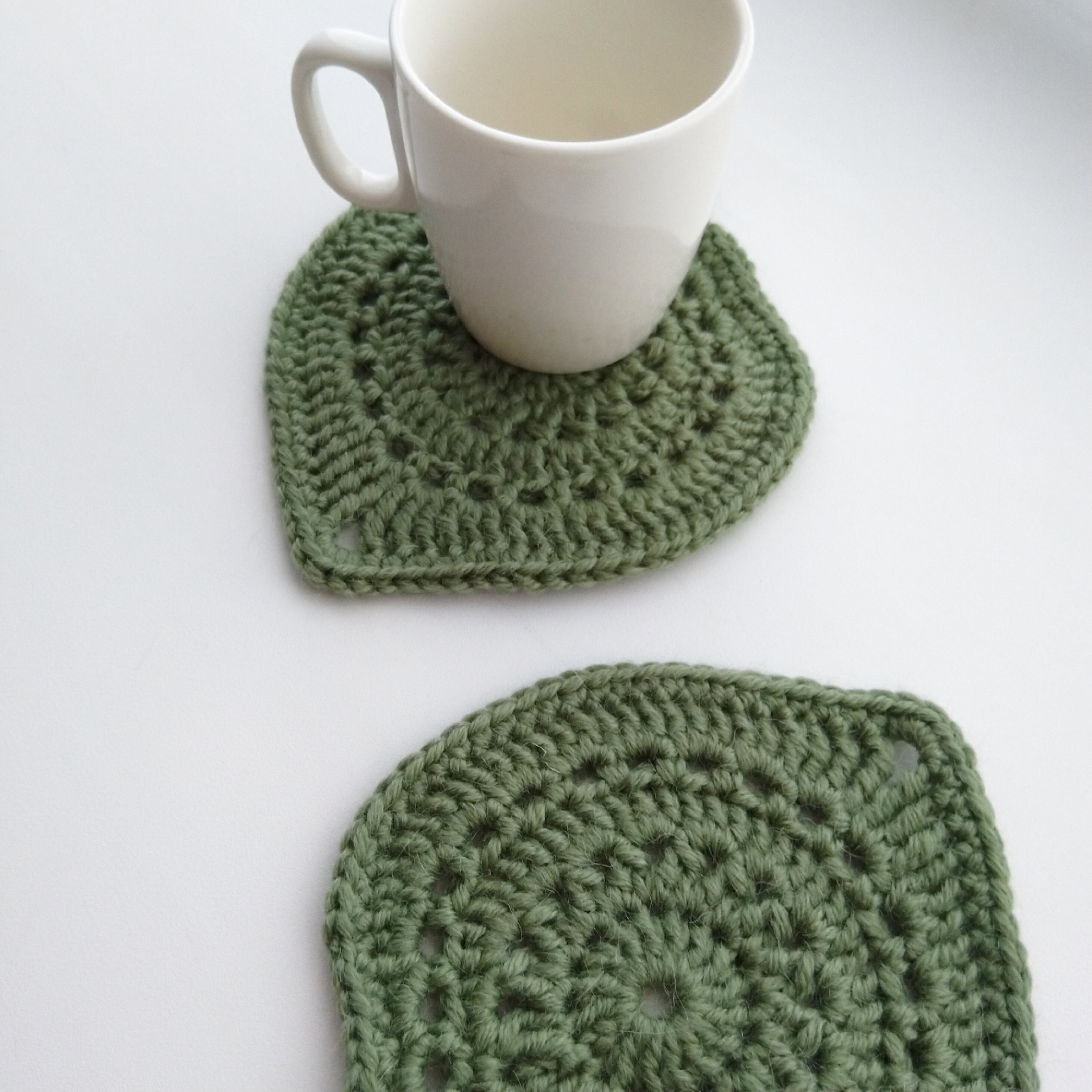 Crochet Pattern Leaf Coaster Boho Table Decor Etsy