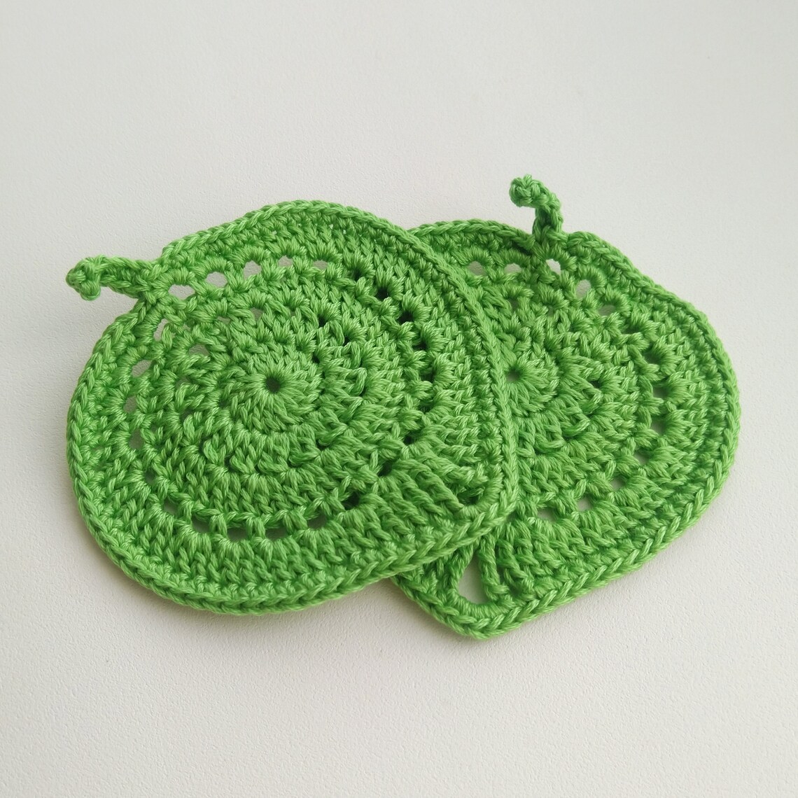 Crochet Pattern Leaf Coaster Boho Table Decor Etsy