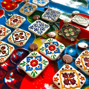 Azulejos - Mexican Tile Earrings