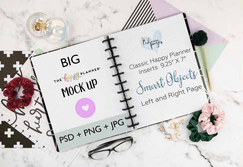 Download Happy Planner Mockup Planner Mock Up Planner Cover Mockup | Etsy