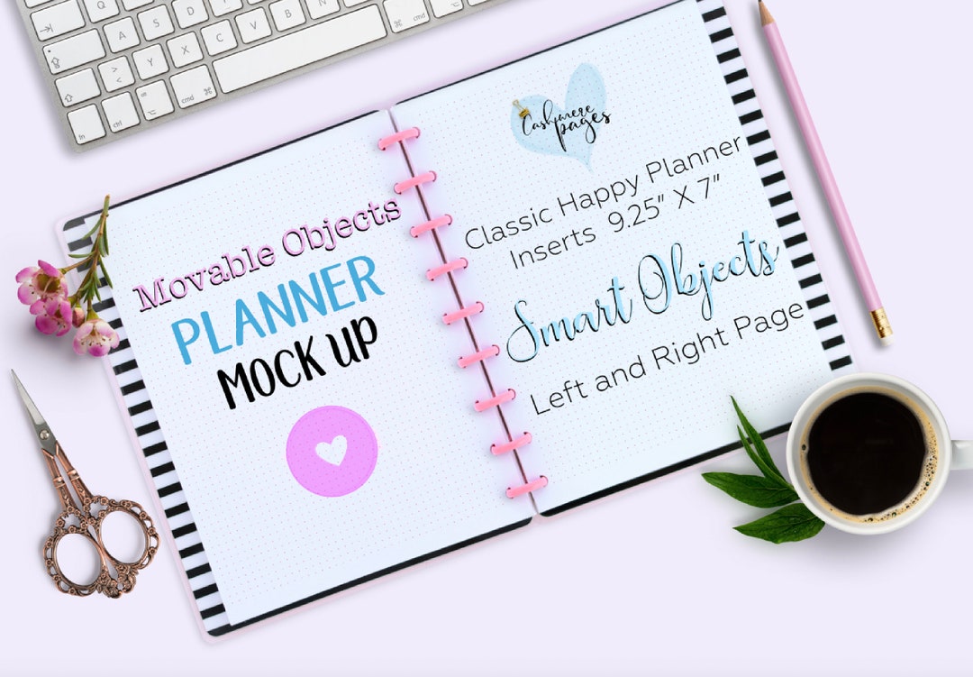 Planner Scene Creator, Discbound Planner Mockup, Planner Mock up With