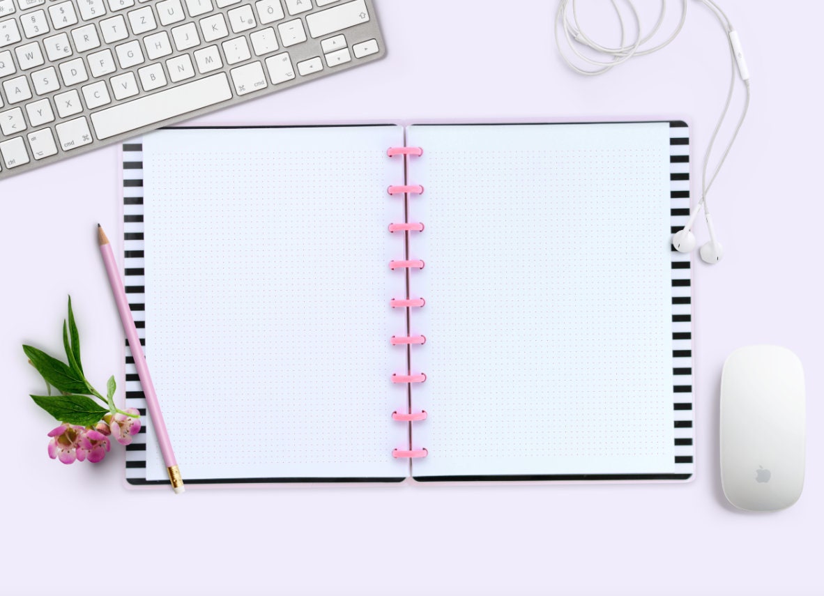 Planner Scene Creator Discbound Planner Mockup Planner Mock Etsy