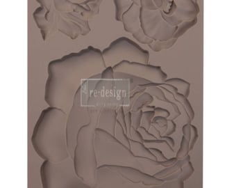 Clay Resin Wax Jelly Making Mold Gypsum Casting Mould Fondant Cupcake 5 Floral Vintage Luxury Ornament 3D Silicone Chocolate Soap Cake