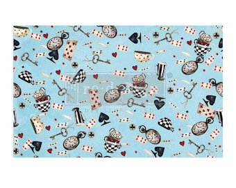 Alice in Wonderland Decoupage Paper, ReDesign with Prima, Whimsical Decor Tissue Paper