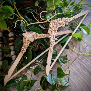 Hand Painted Hanger With Appliques, Wedding Dress Hanger
