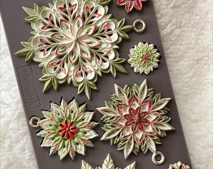 Redesign With Prima PAPERCRAFT CHARMS Decor Mould, Food Safe Silicone ...