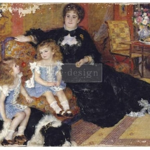 Redesign With Prima &quot;Family Moment&quot; Luxury A1 Decoupage Decor Rice Paper Mulberry Tissue Paper Large Textured Image For Furniture & Projects