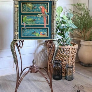 Redesign With Prima &quot;Tropical Birds&quot; Mini Decor Transfer, Macaw, Toucan, Tropical Leaves Design, Furniture, Walls And Mixed Media Decal