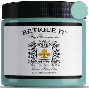Renaissance Chalk Finish Paint &quot;Robins Egg&quot; Blue Green Chalky Style Paint For Furniture And Projects, Medium Blue, Cabinet Paint, Turquoise